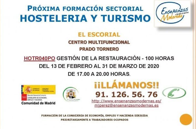 HOSTELERIA EL ESCORIAL 22.01.20