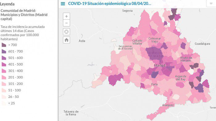mapa interactivo covid 19 cam
