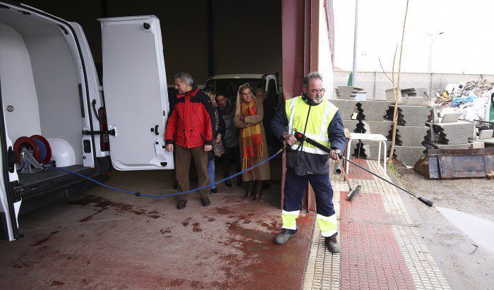 La maquinaria del nuevo servicio de limpieza se presentó el pasado 21 de enero