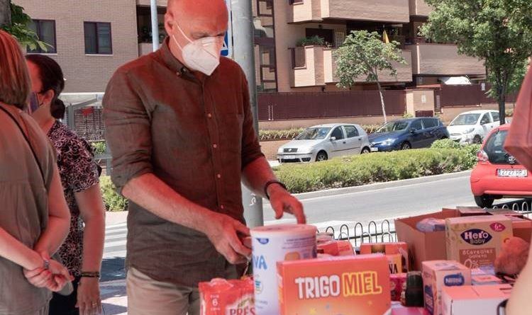 Ciudadanos las rozas recogida almientos