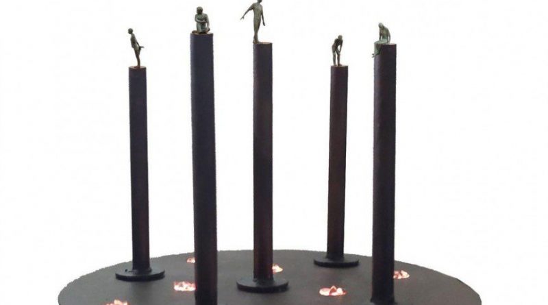 escultura homenaje victimas covid las rozas