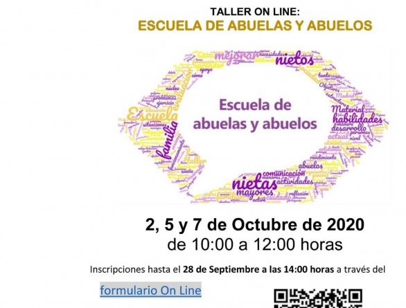 cartel escuela abuelos