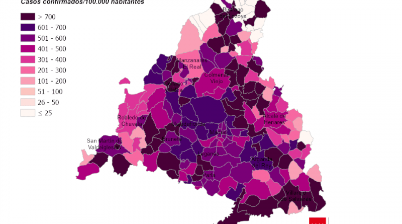 Mapa Covid 12 de enero