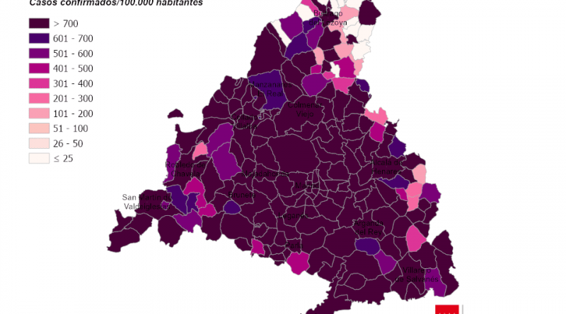 mapa covid 26 enero