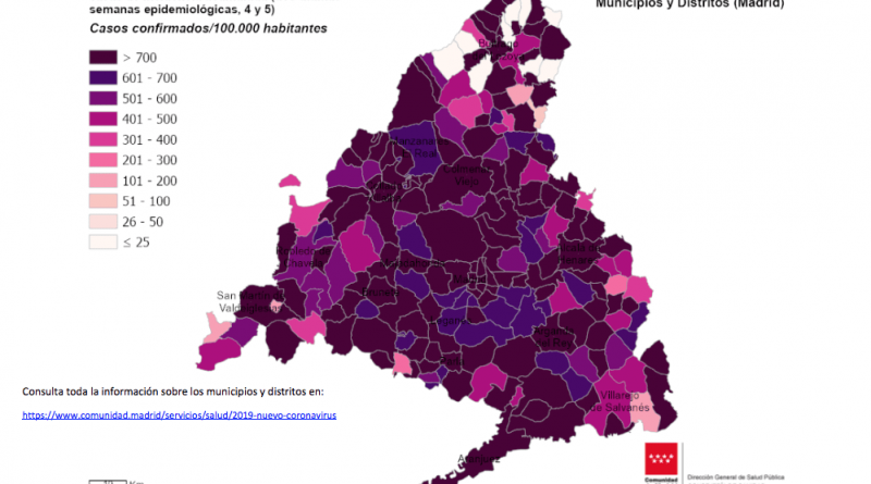 mapa covid 9 febrero