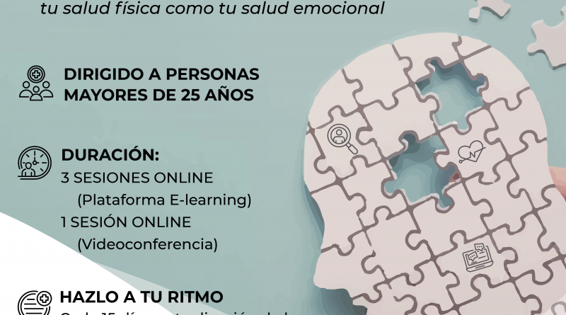 Cartel Curso Online Salud emocional y estilos de vida saludable Galapagar2-01