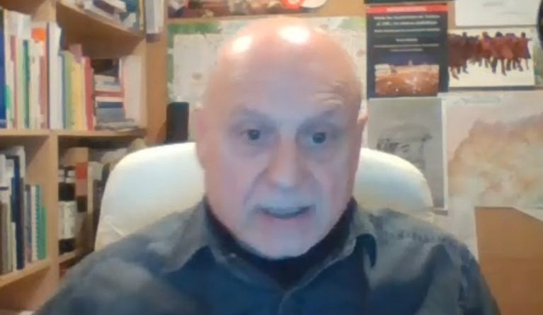 Tomás Albérich, durante la celebración de un Pleno telemático