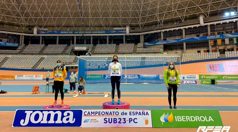 MARIA GONZALEZ Campeona Espana PC de 1500 sub23 en Valencia