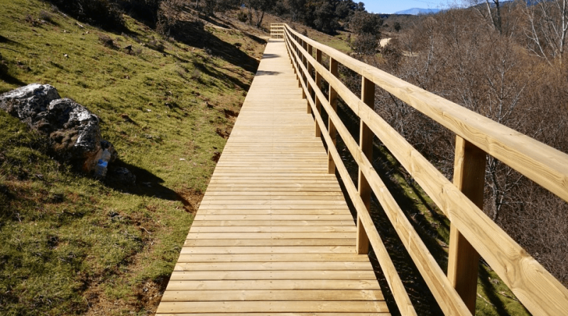 foto pasarela madera
