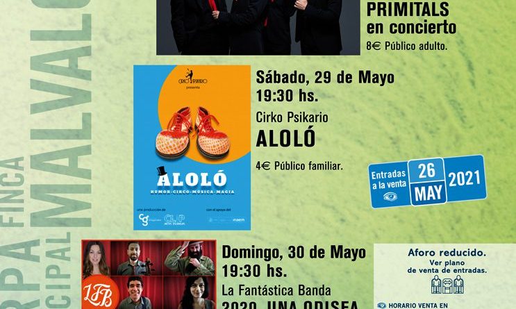 Cartel Espectaculos fin de semana
