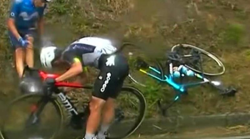 VERONA CAIDA EN LA VUELTA 21